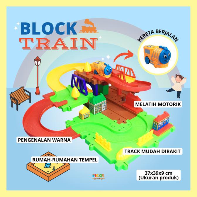 Jual Mainan Track Kereta Api Berjalan Train Track Set