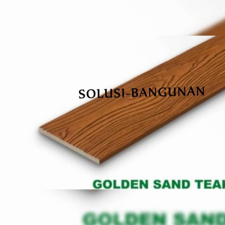 Jual Sheraplank golden sand teak 08mmx200x3000/listplank motif kayu/grc