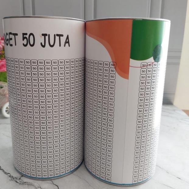 Jual Viral Celengan Target Buka Tutup Permanen Jumbo 30 Juta 50 Juta ...