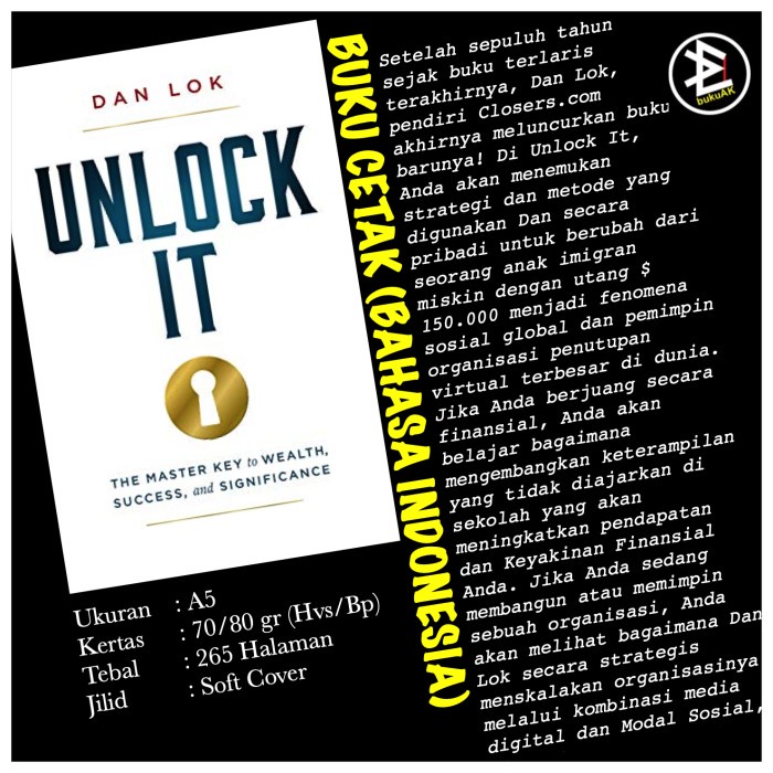 Jual Unlock It Dan Lok (Buku Cetak) Shopee Indonesia