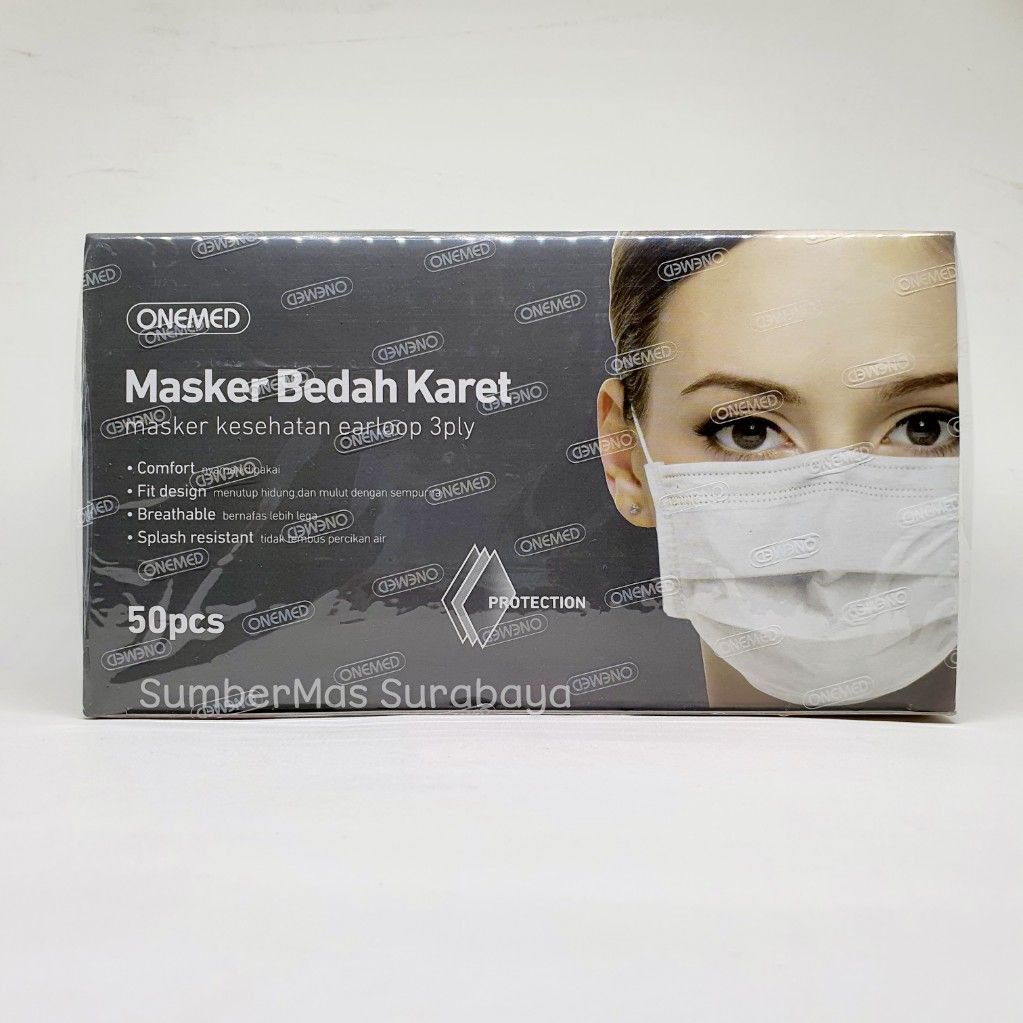 Jual Masker Onemed Masker Medis Karet 3Ply Earloop Isi 50 Pcs | Shopee ...