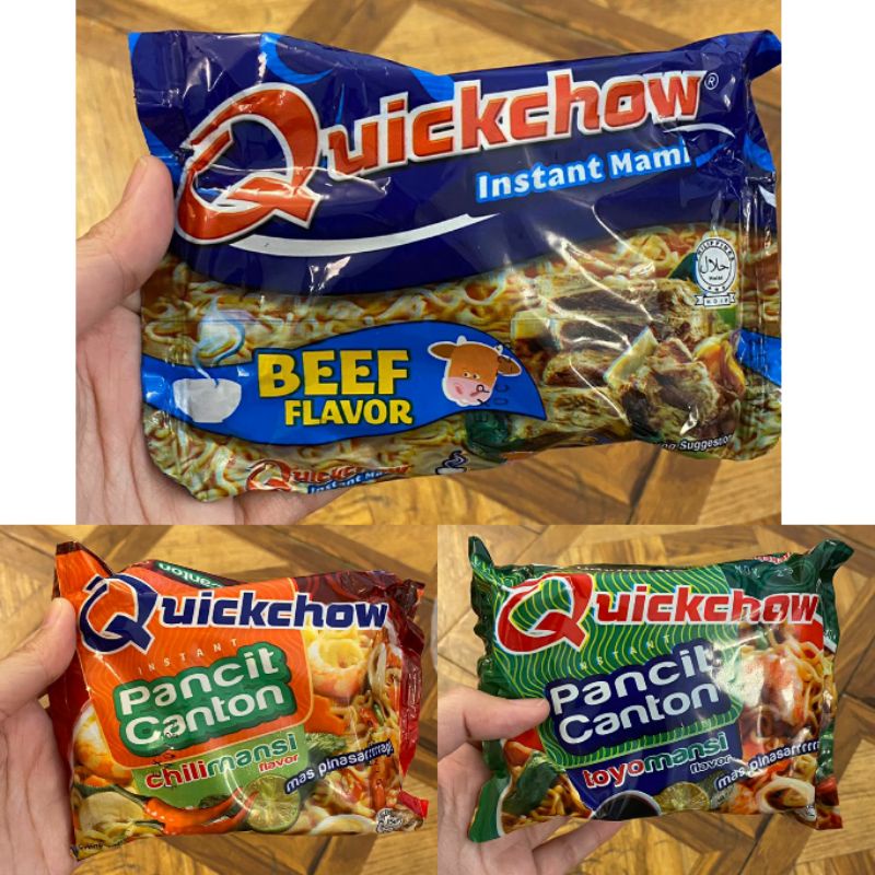 Jual Quickchow Instant Noodles Certified Halal Philippines (Beef, Spicy, Kedelai) Shopee Indonesia