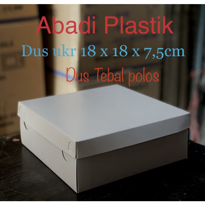 Jual DUS NASI / KOTAK NASI / KOTAK NASI TEBAL POLOS UKR 18x18 ISI 50 ...