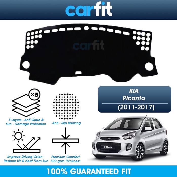 Jual CARFIT Dashmat Kia Picanto Dashboard Cover Karpet Dasbor 20112017 Shopee Indonesia
