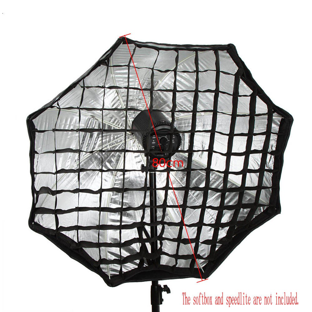 Namolit 140cm/55" Photography Octagon Softbox Grid Black Honeycomb Grid Softbox