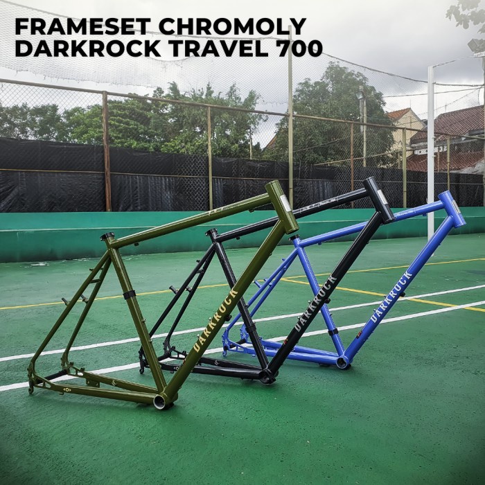 Jual Terlaris Frame Frameset Darkrock Travel 700 Chromoly Full