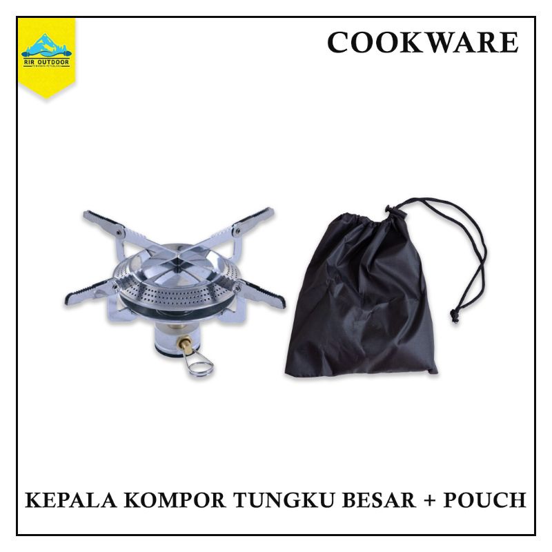 Jual KOMPOR TUNGKU BESAR BONUS POUCH DAN CANISTER KEPALA KOMPOR