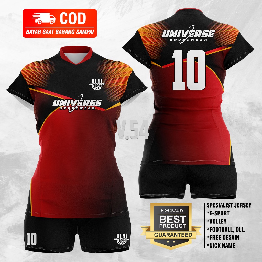 Jual SETELAN VOLLY CEWE PREMIUM SETELAN VOLI WANITA BAJU VOLLY DEWASA