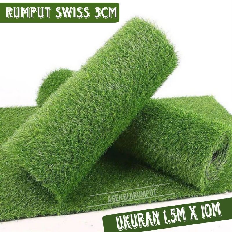Jual Rumput sintetis swiss 3cm - 1.5m x 10m - rumput sintetis dekorasi ...