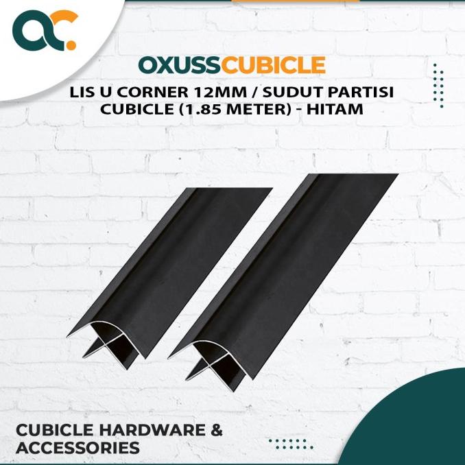 Jual List U Corner 12Mm Aluminium Sudut Partisi Cubicle - (1,85 M ...