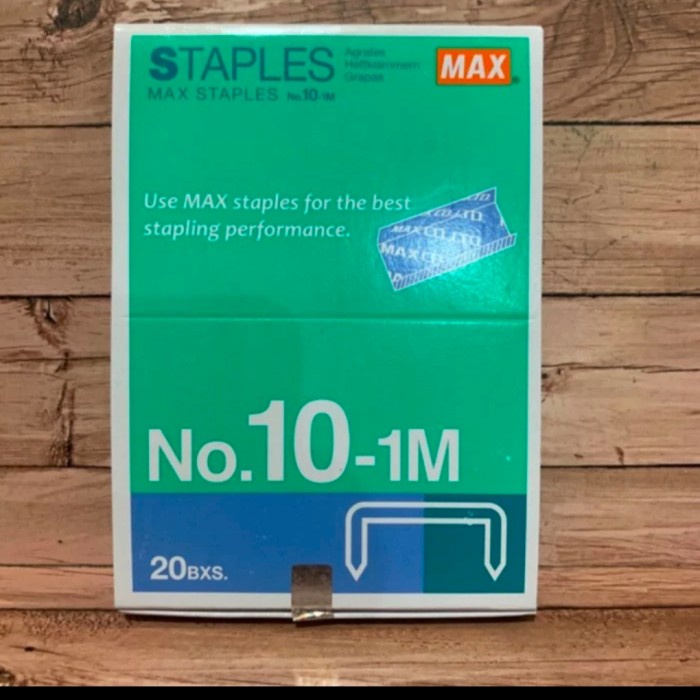 Jual ISI STAPLES MAX NO.10 ISI 20 BOX | Shopee Indonesia