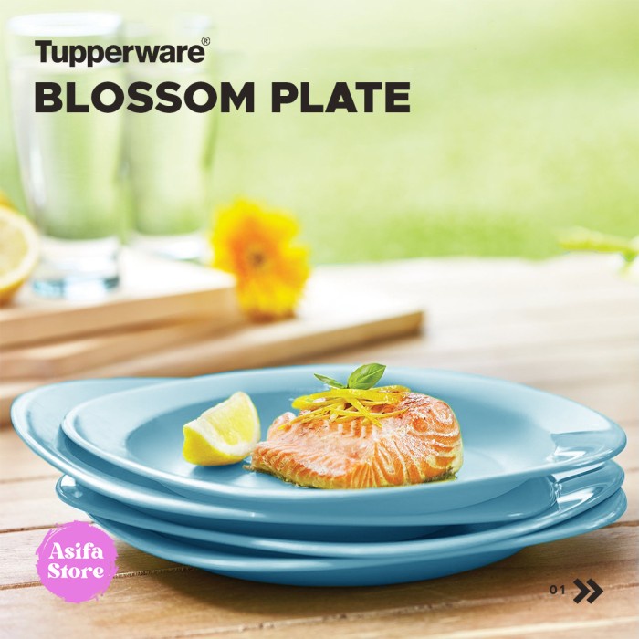 Jual Bestseller Tupperware Blossom Plate - Piring Makan Cantik Elegan ...