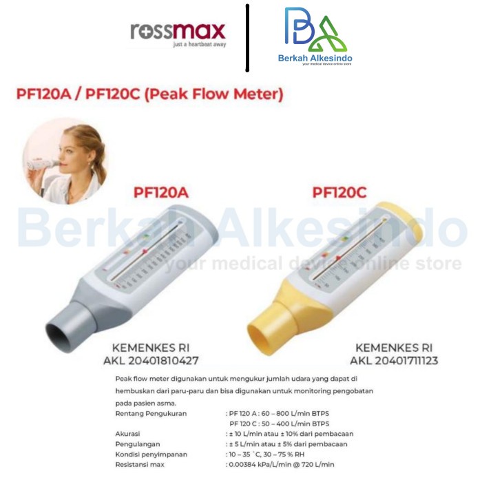 Jual Rossmax Peakflow Meter Alat Cek Asma Peak Flow Meter Shopee Indonesia 4232