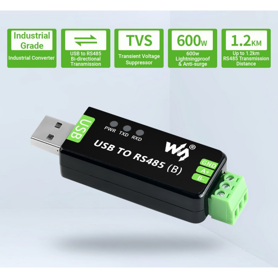 Jual USB to RS485 CH343G (B) Converter Waveshare | Shopee Indonesia