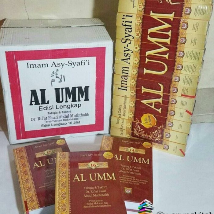 Jual Kitab Al Umm Fiqih Imam Syafii Edisi Lengkap 16 Jilid Pustaka