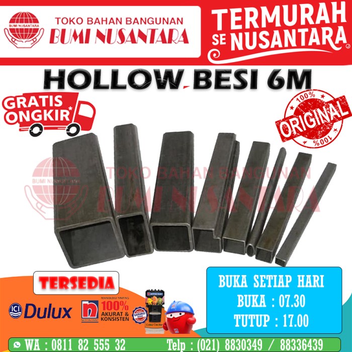 Jual HOLLOW BESI SEMUA UKURAN PIPA BESI KOTAK BESI KOTAK HOLO BESI ...