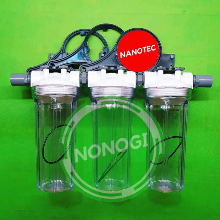 Jual Paket Housing Filter Air Inch Clear Tanpa Cartridge Shopee Indonesia