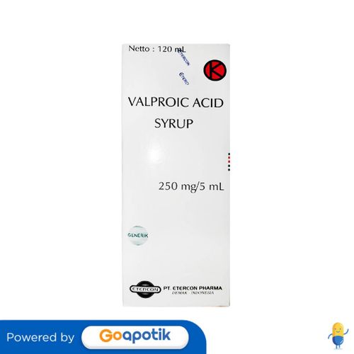 Jual VALPROIC ACID ETERCON 250 MG/5 ML SYRUP 120 ML | Shopee Indonesia