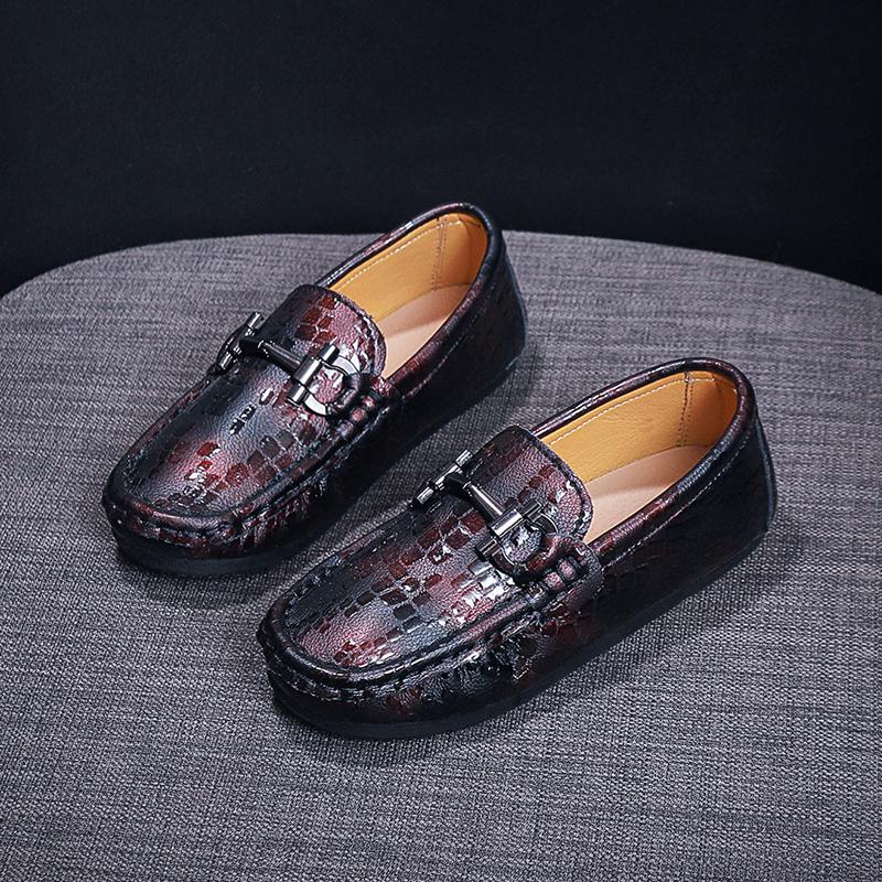 Jual ❤Fashion Genuine Leather Kids Luxury Boy Mocassin Designer