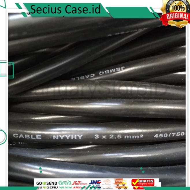 Jual ￣ nq KABEL NYYHY 3X2,5MM 3X2,5 MM JEMBO SERABUT ECERAN METERAN j ...