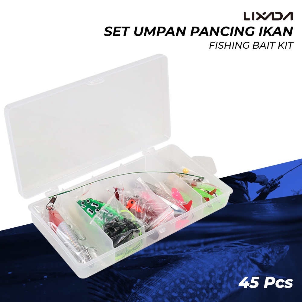 BISA COD Set Umpan Pancing Ikan Terdiri Dari Berbagai Jenis Umpan Untuk  Memancing Set Fishing Bait Kit - Multi-Color