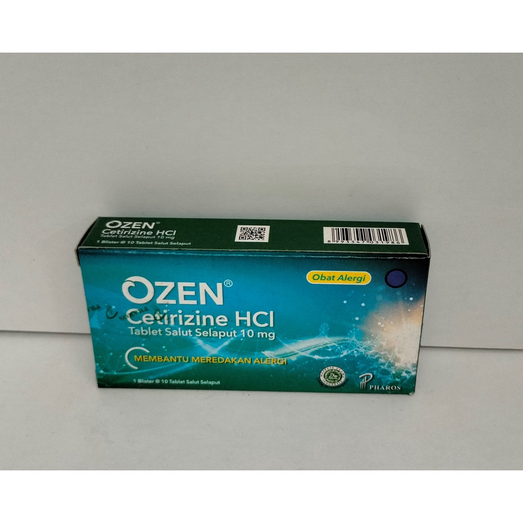 Jual Ozen Mg Blister Tablet Cetirizine Anti Histamine Anti Alergi Shopee Indonesia