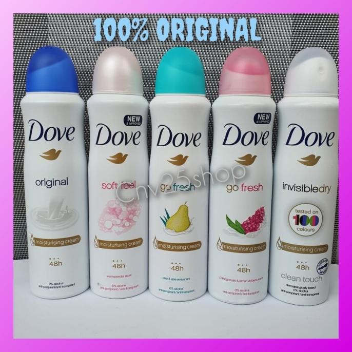 Jual Dove Deodorant Spray 150ml Original Shopee Indonesia 1834