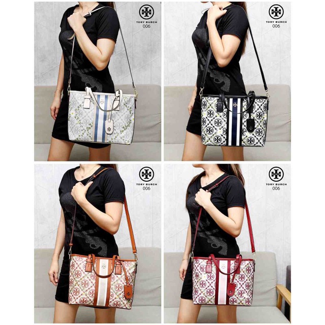 Jual T283 Tory Burch Perry Fil Coupe TOTE JB