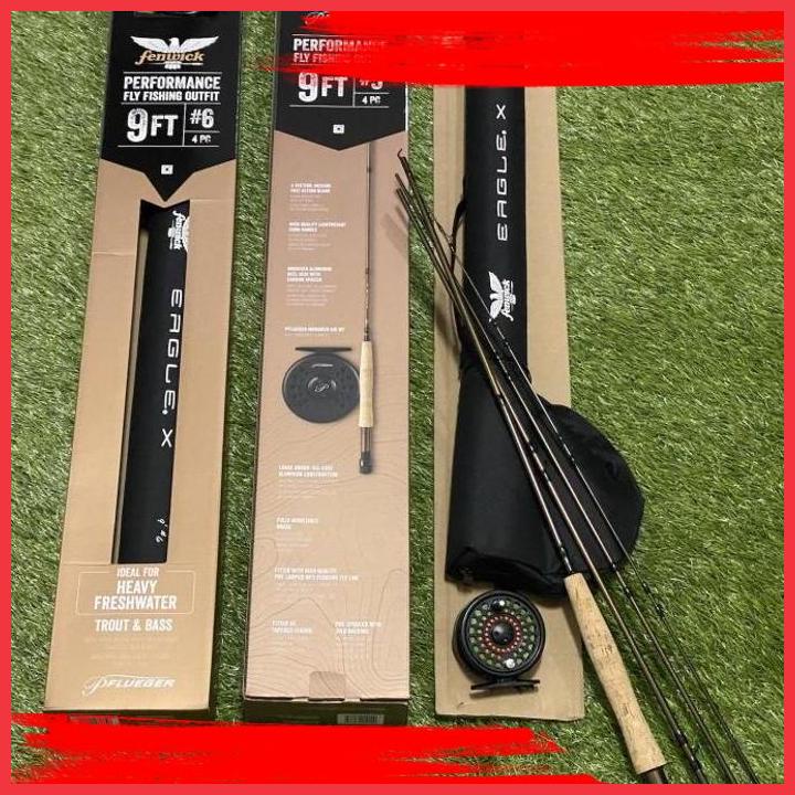 Jual (egy) fenwick eagle x fly outfit fly fishing combo set lengkap