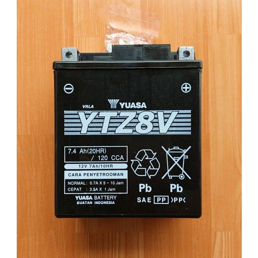 Jual AKI ACCU YUASA YTZ8V ORIGINAL UNTUK XMAX X MAX R25 MT 25 CBR 250