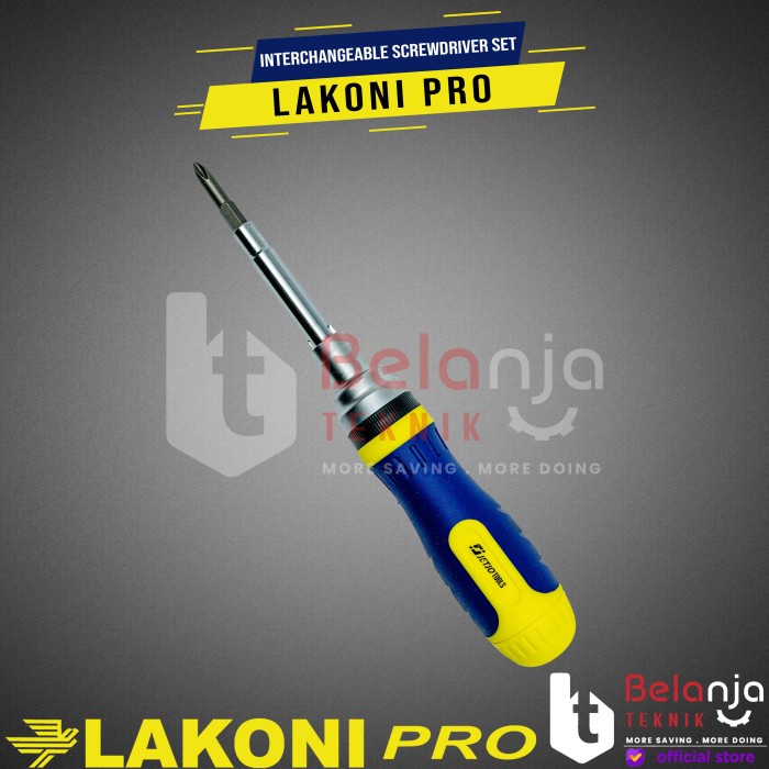 Jual JETJO TOOLS Obeng Set 7 Pcs Interchangeable Screwdriver Set 7pcs ...