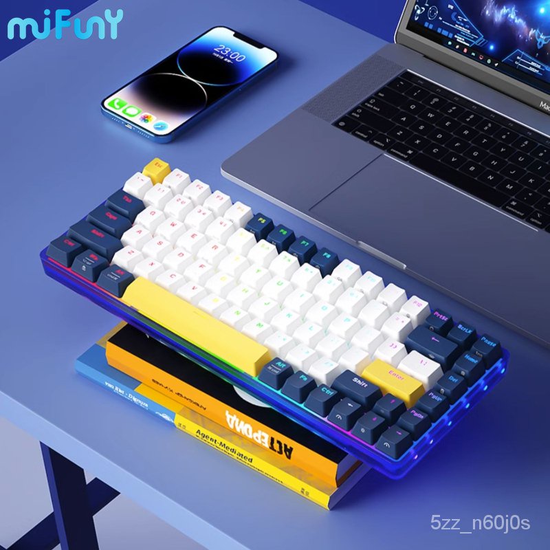 Jual &MIFUNY Wired Mechanical Keyboard 84 Keys Bluetooth Wireless ...