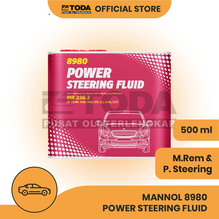 Jual Mannol 8980 Power Steering Fluid 500ml Original | Shopee Indonesia