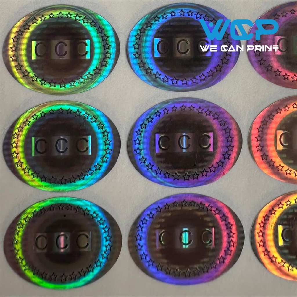 Jual Sticker Hologram CCC Oval / Sticker Segel Hologram 18x14 mm isi 99 ...