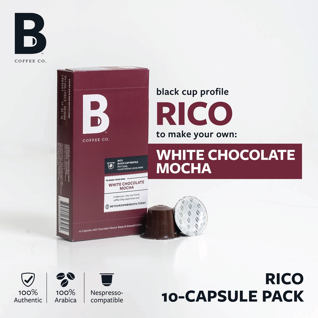 Jual B Coffee Co. Rico White Chocolate Kopi Kapsul Nespresso Compatible ...