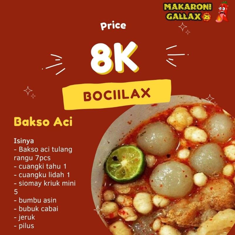 Jual Boci Bakso Aci Baso Aci Tulang Rangu Shopee Indonesia