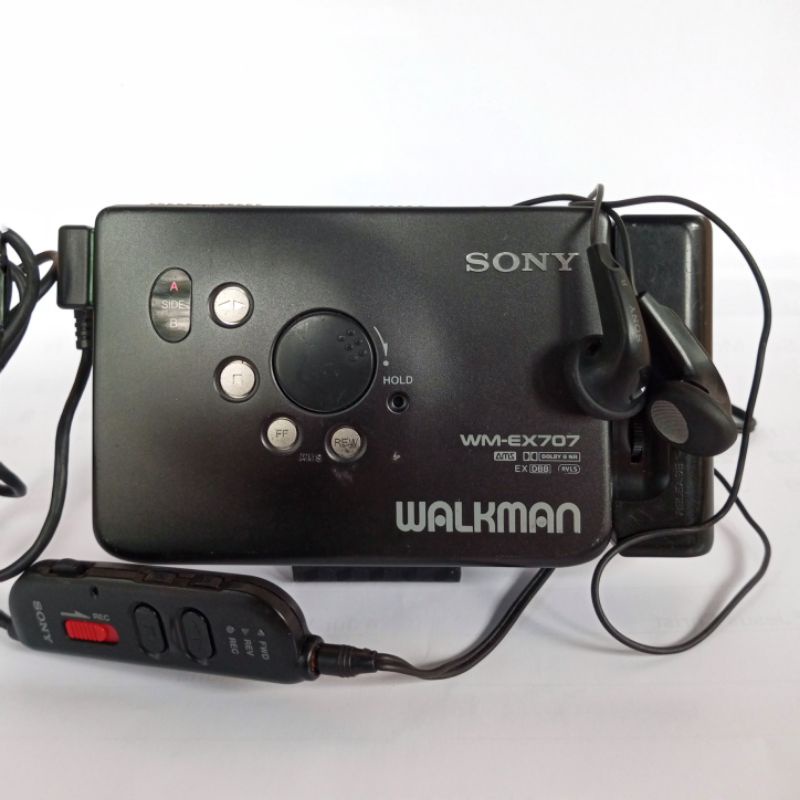 SONY WM.EX707 レトロ ウォークマン 黒 【SALE／85%OFF】 - ポータブルプレーヤー