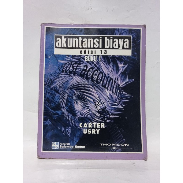 Jual Akuntansi Biaya Edisi Buku Carter Usry Shopee Indonesia