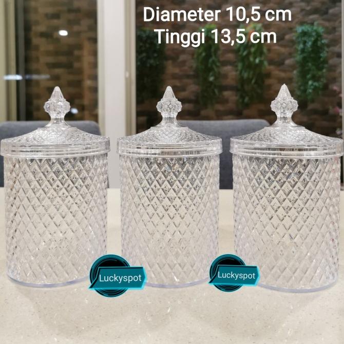 Jual Toples Lebarantoples Cantik Crystal Akrilik Toples Kue Kering Shopee Indonesia 7371