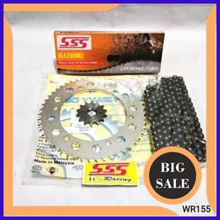 Jual Gear Set Sss Wr Dan Rantai Sss Hmx Black Tools M R Shopee Indonesia