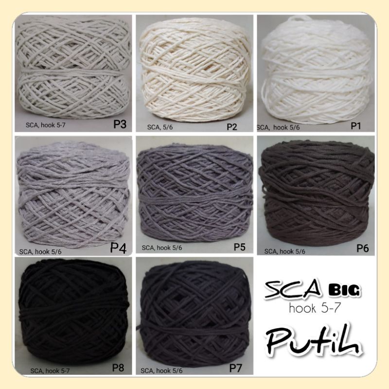 Jual Benang Rajut Soft Cotton Acrylic Bigply Sca Bigply Part 1