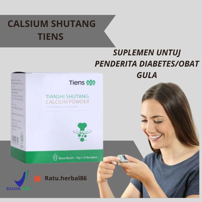 Jual Tiens Shutang Calsium Powder Obat Penyakit Diabetes sakit gula ...