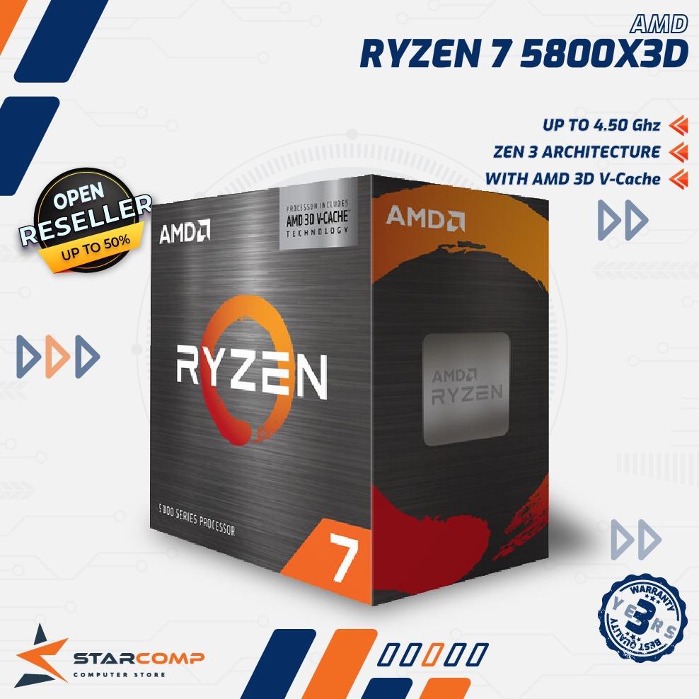 Jual AMD RYZEN 7 5800X3D 8 Core 16 Threads 3D V-Cache Up To 4.50Ghz ...