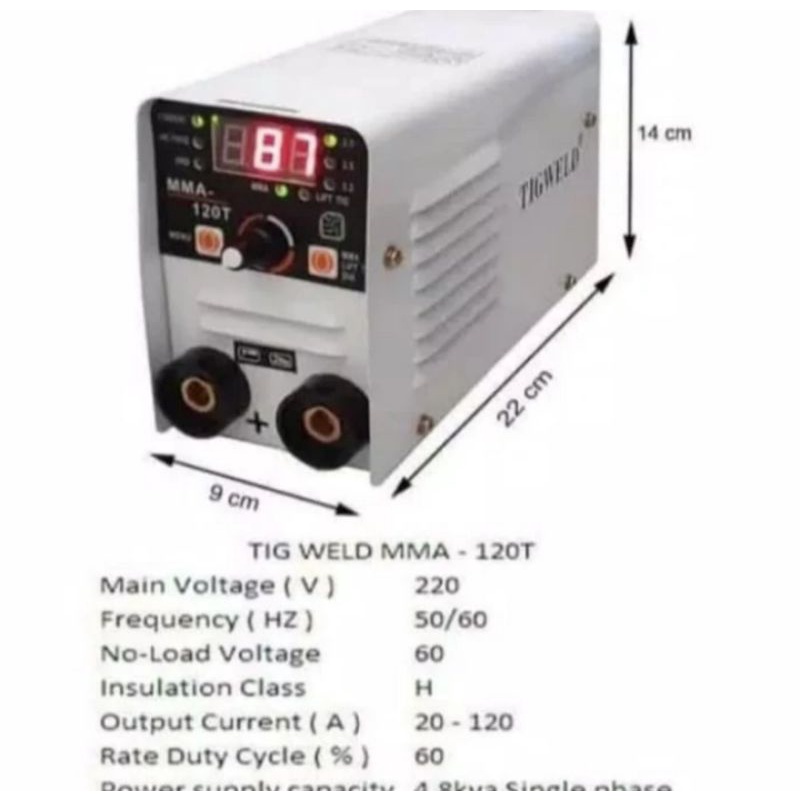 Jual Travo Las Inverter Tig Weld Mma 120t 450watt Rhino Multipro