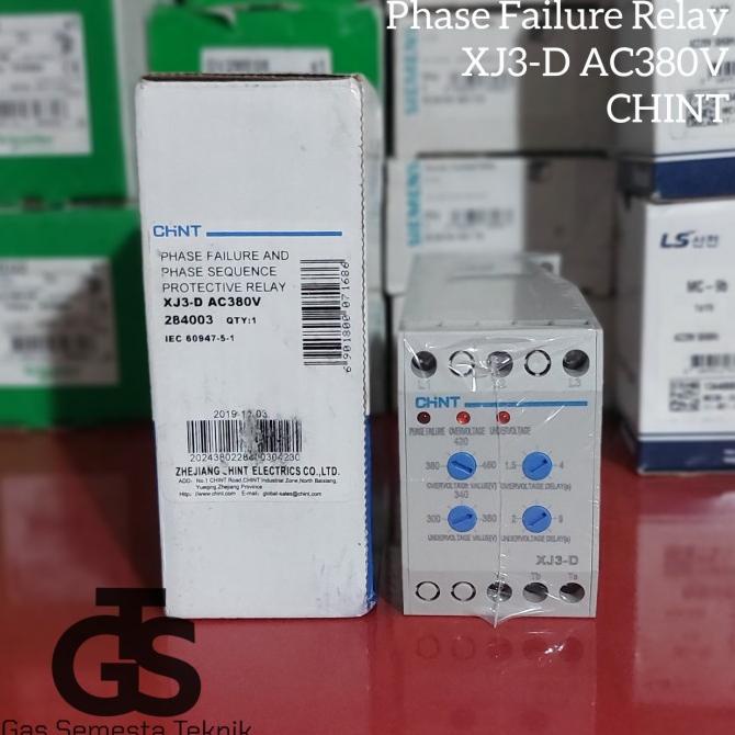 Jual Buruan beli] PHASE FAILURE RELAY XJ3D AC380V CHINT CHINT XJ3 D