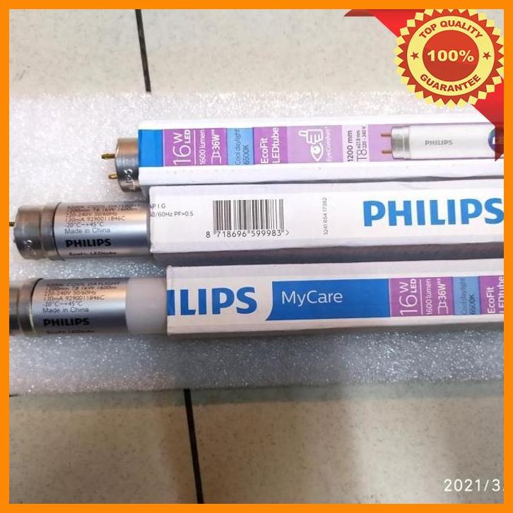 Jual (UBDS) LAMPU PHILIPS TL LED TUBE ECOFIT 1200MM 765 T8 16 WATT ...