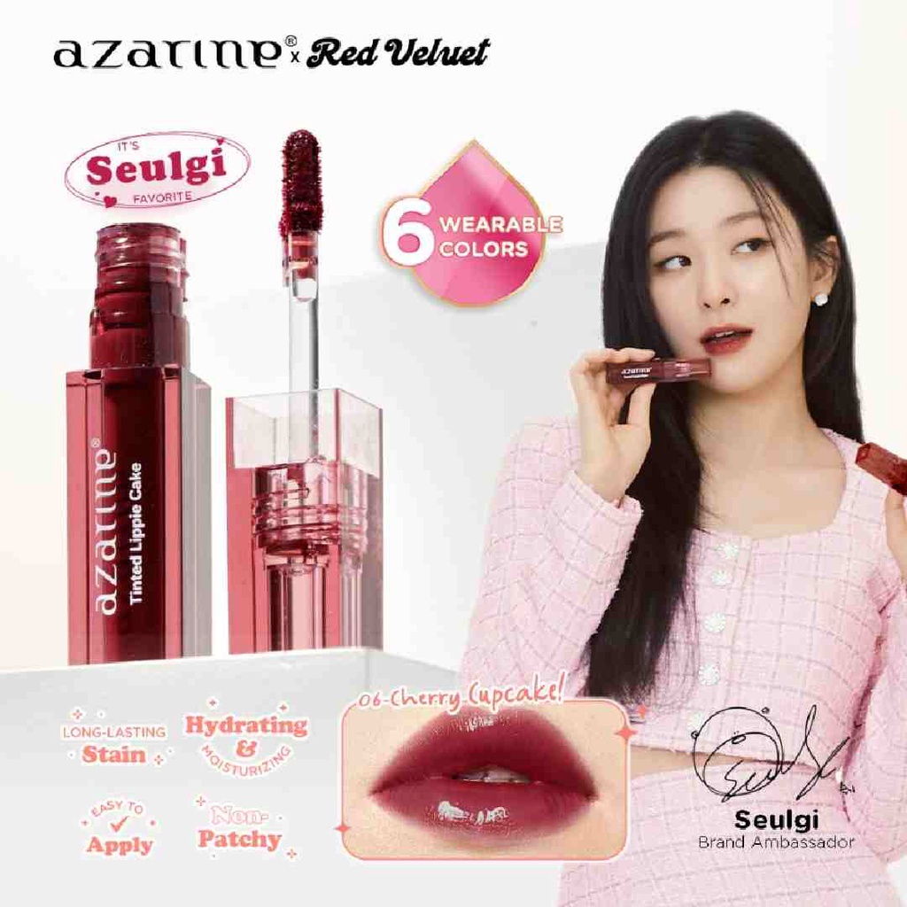 Jual [AZARINE x RED VELVET] Tinted Lippie Cake Lip Tint 2.9ml 06