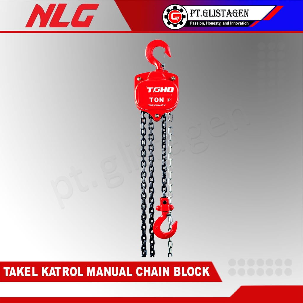 Jual CHAIN BLOCK 3Ton x 3Meter Chain Hoist Katrol Kerekan Manual Takel ...