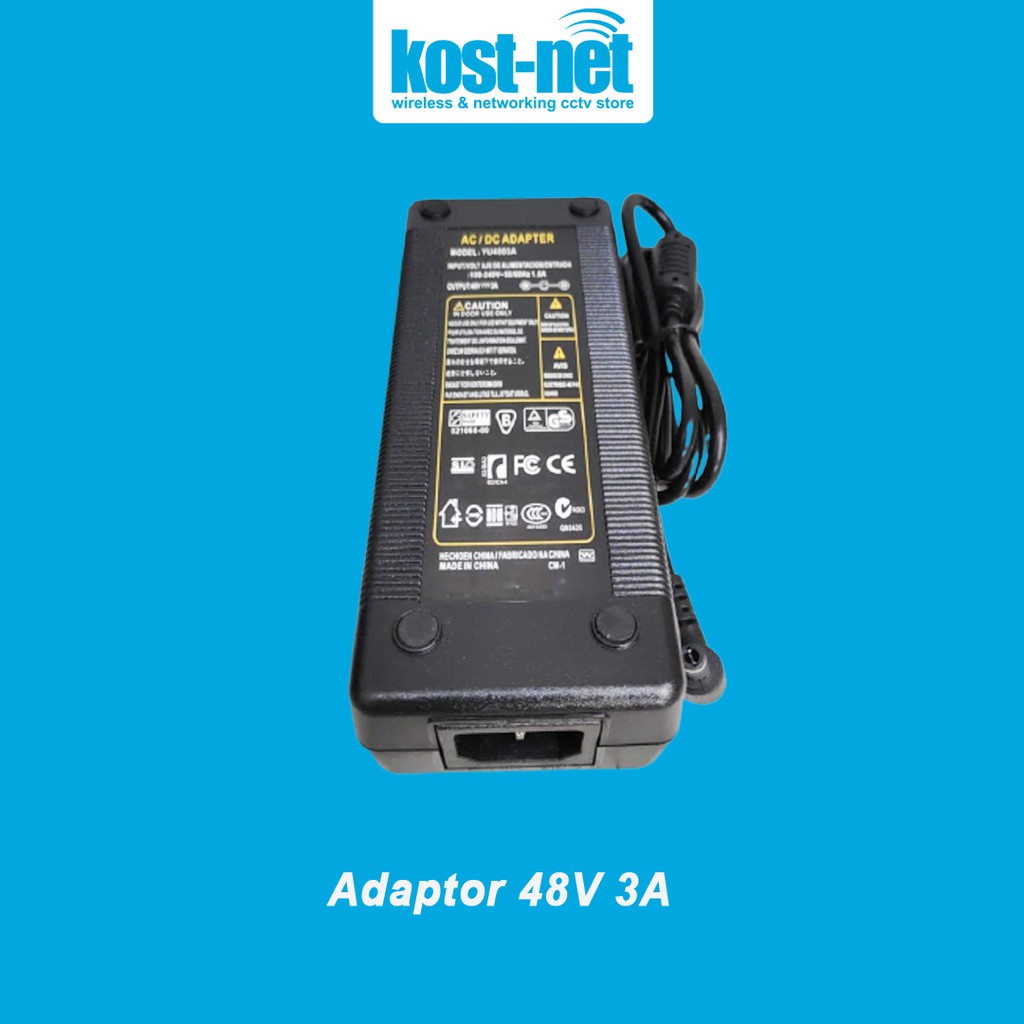 Jual AC to DC Adaptor Adaptor 48V 3A | Shopee Indonesia