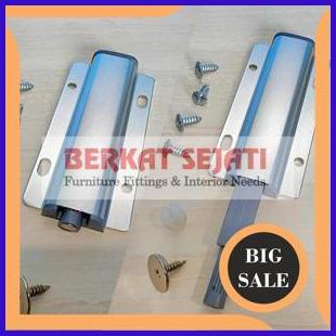 Jual Push To Open Tip On STAINLESS Magnet Damper Catches Pintu Lemari ...